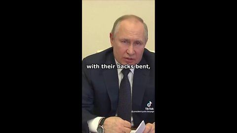 Putin tells the collective West that Russia will never back off