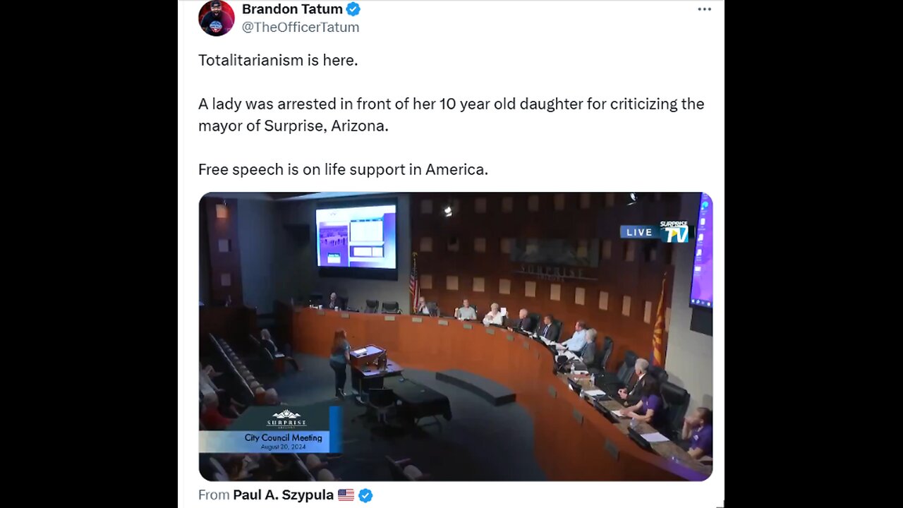 Totalitarianism is here.. A lady was arrested in front of her 10 yr old daughter for...