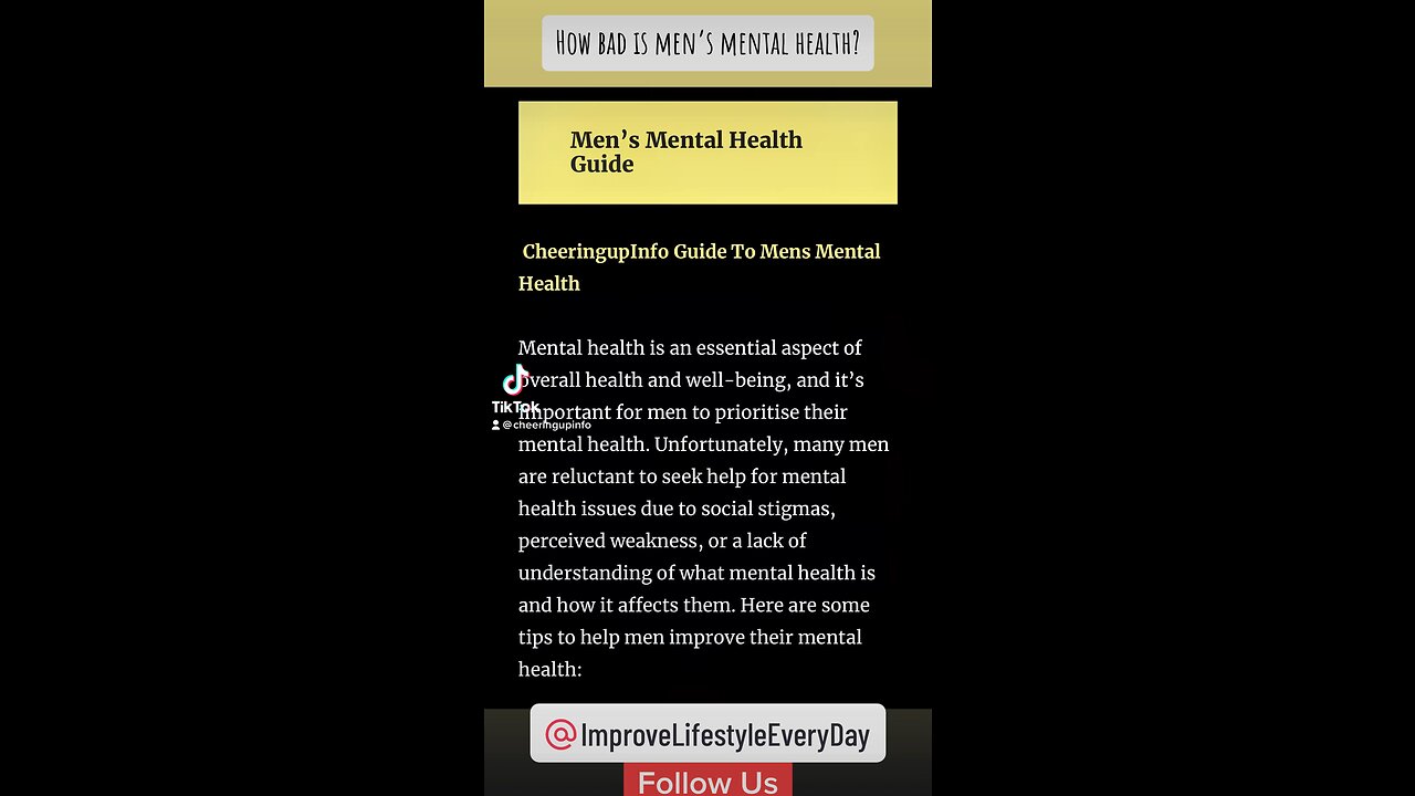 How bad is men’s mental health?