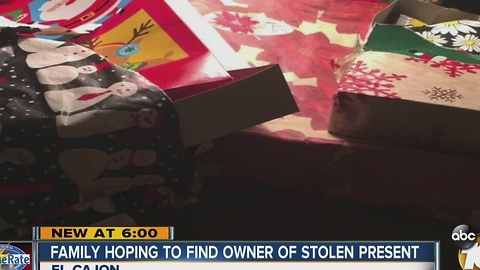 Family searches for owner of trashed presents