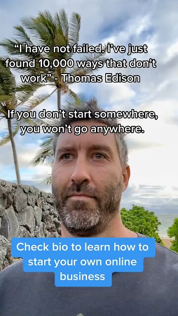 I have not failed…