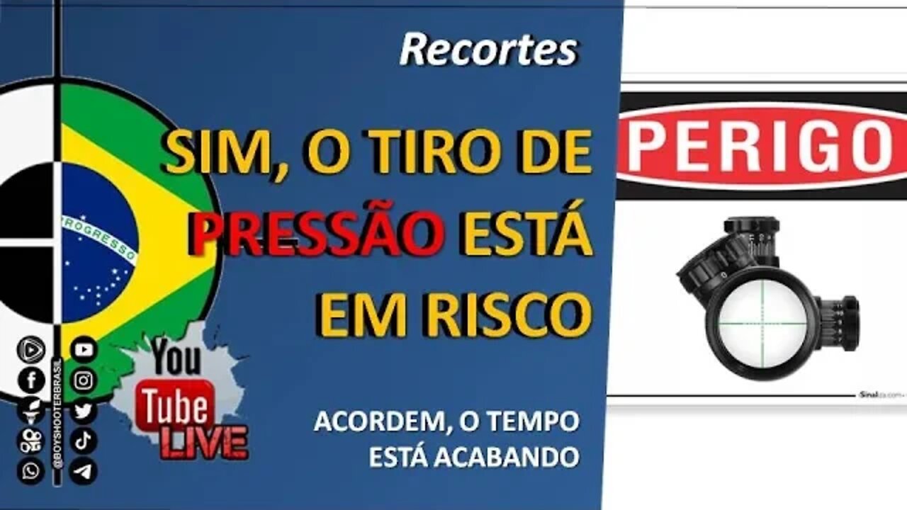 ✂️RECORTES: Atiradores de pressão, entendam o tamanho do problema.