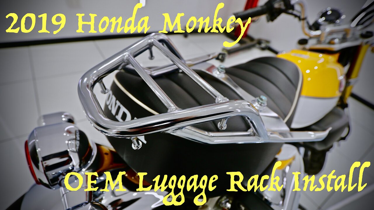 Honda Monkey 125 Rear Luggage Rack Install!