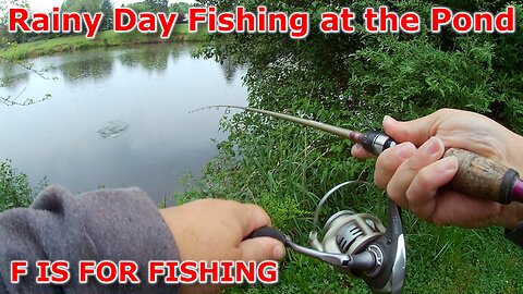 Rainy Day Fishing at the Pond