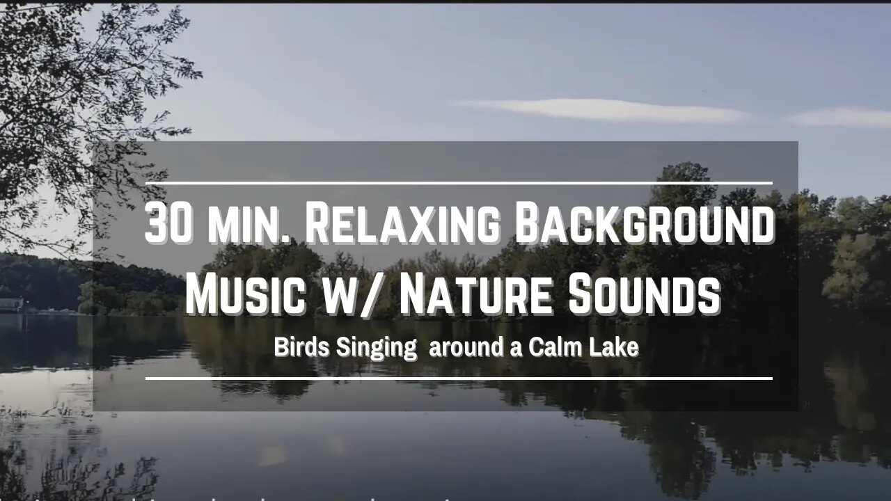 Birds Singing Calm Lake Relaxation Music: 432 hz healing binural frequency