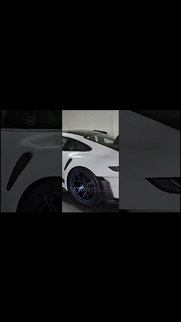 😱Matte White Porsche 911 GT3 RS Weissach Package with Indigo Blue Wheels at Autoshield Sweden 💯