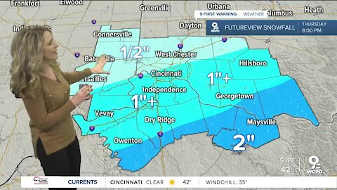 Latest on Thursday's expected snow