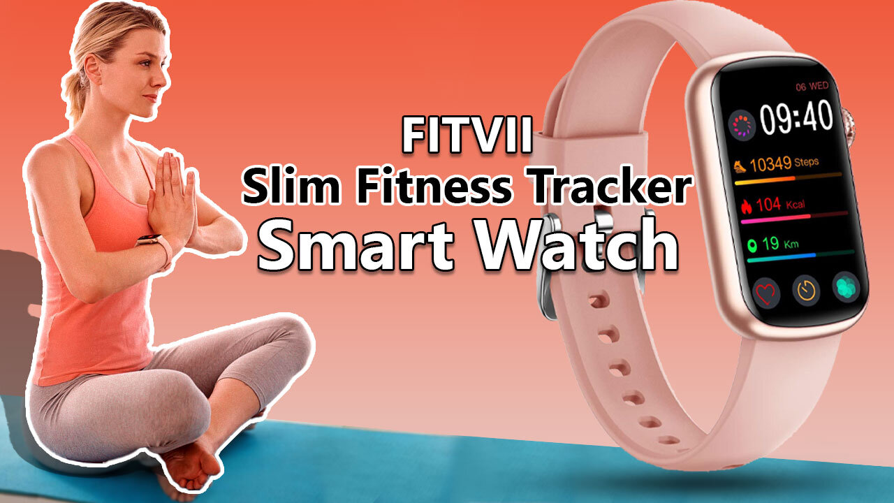 FITVII Slim Fitness Tracker with Blood Oxygen and Smart Watches