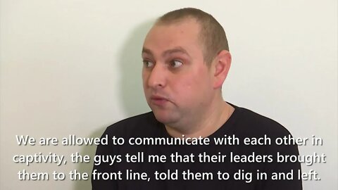 Captured Ukrainian Soldier: "I Have The Only Advice For Them - To Surrender Sooner."