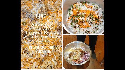 Authentic Hyderabadi Dum Biryani Recipe with Homemade Masala | Kachay Gosht ki Biryani | #htv7