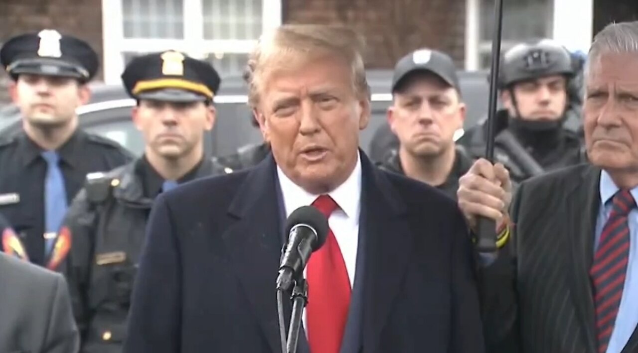 We Need Law And Order: Trump Outside NYPD Officer Diller's Funeral