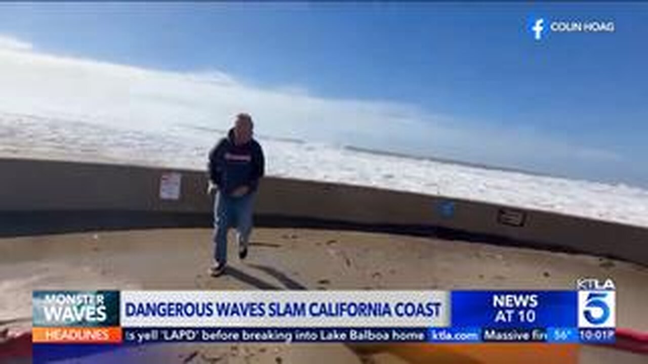 Rogue wave slams into Southern California beachgoers, 9 hospitalized