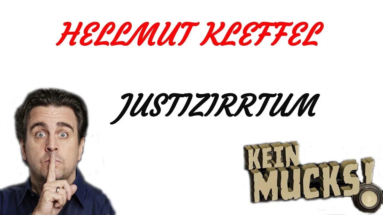 KRIMI Hörspiel - KEIN MUCKS - Hellmut Kleffel - Justizirrtum