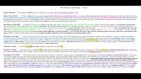 The last days events in order Page 4