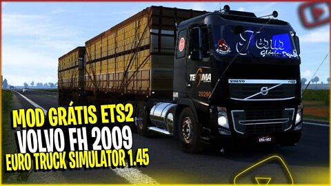 ▶️VOLVO FH 2009 SLEEPER COM SKINS BRASILEIRAS ETS2 1.45