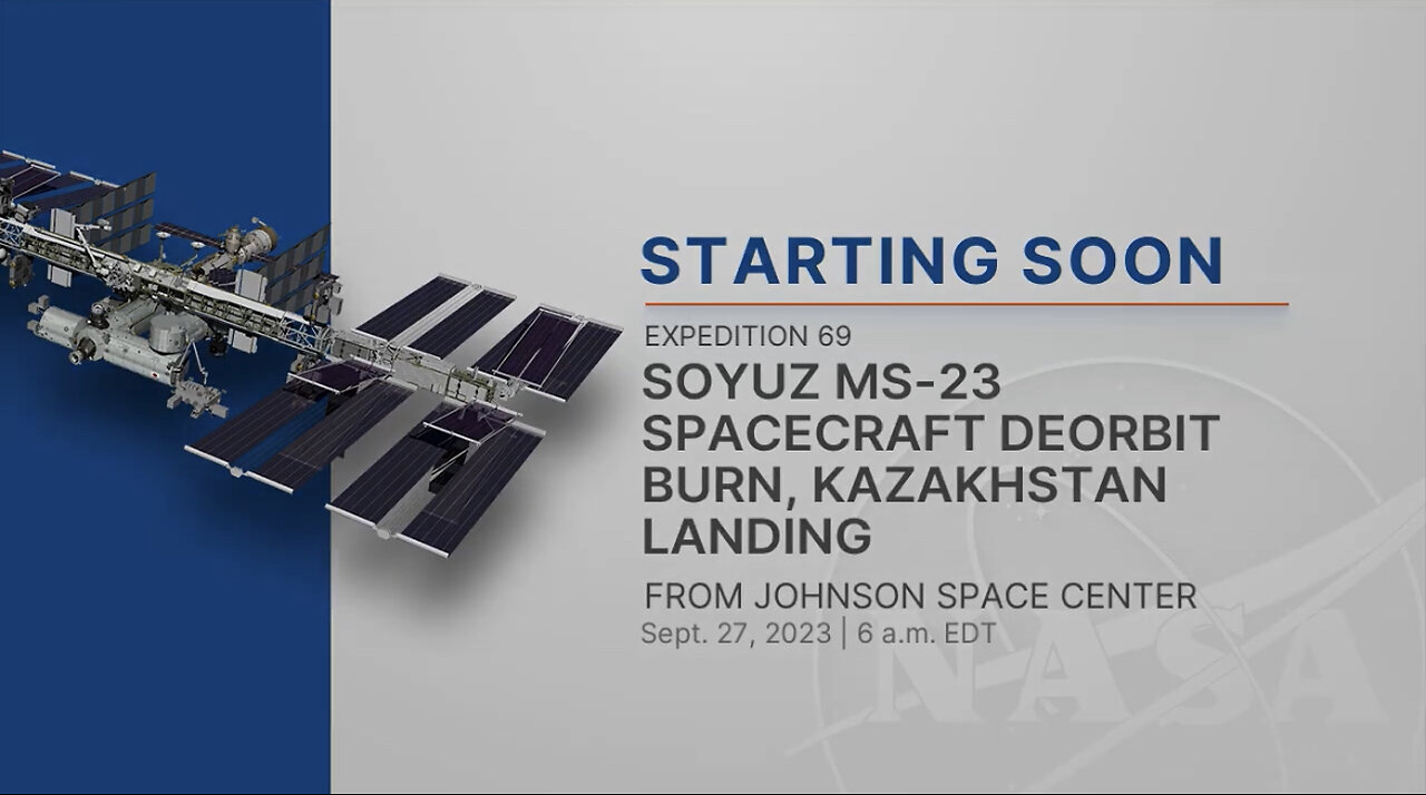 Soyuz MS-23 Spacecraft Deorbit Burn,kazakhstan landing