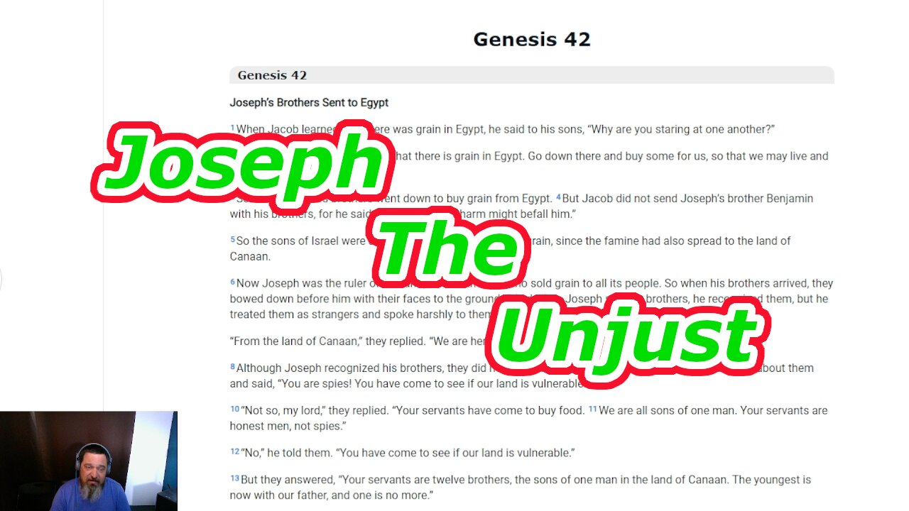 Joseph's Brothers in Egypt Genesis 42-46