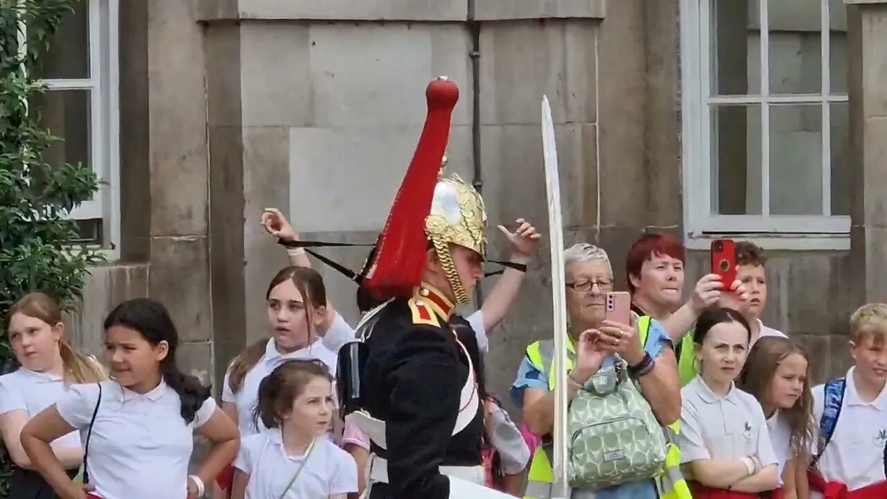 Female guard make way #horseguardsparade