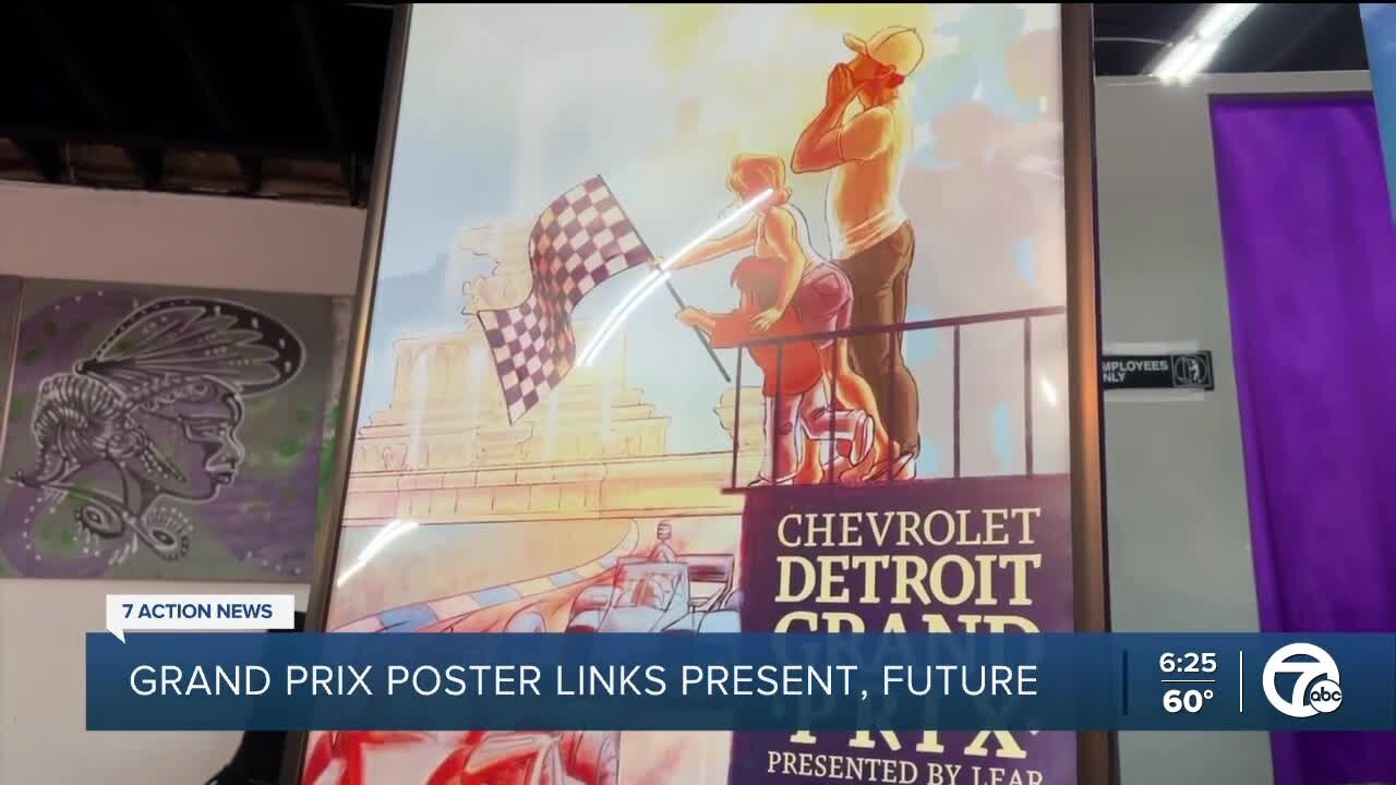 2022 Detroit Grand Prix poster honors event's present, future