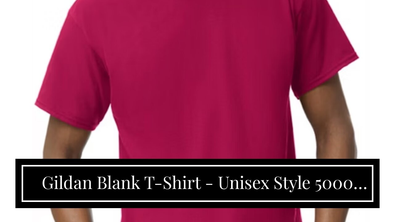 Gildan Blank T-Shirt - Unisex Style 5000 Adult