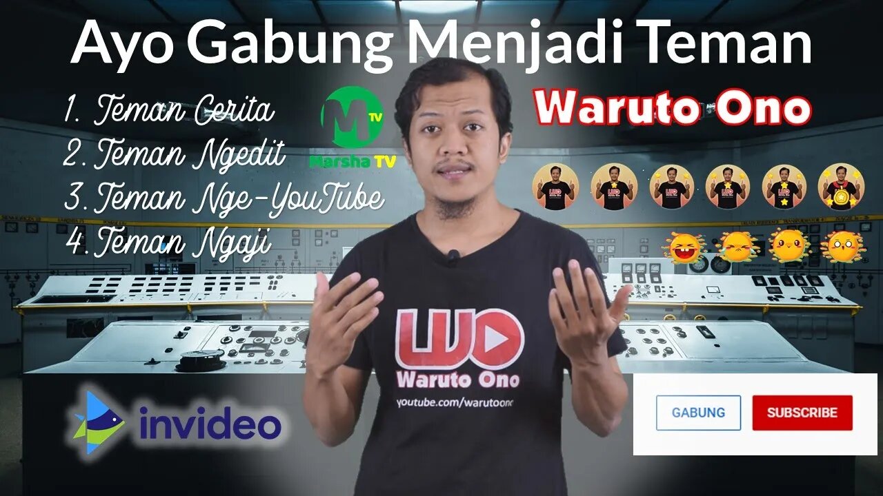 Klik Tombol Gabung dan Jadilah Teman Waruto Ono @YouTube Creators