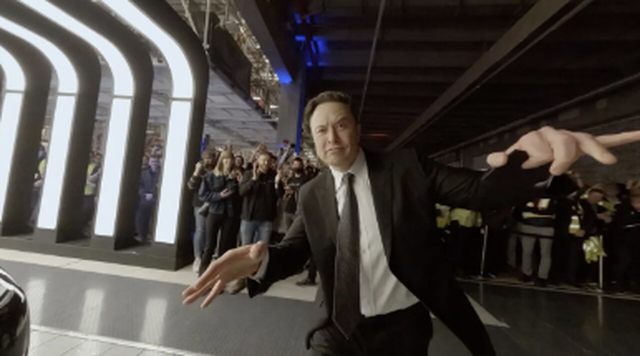 Elon Musk Drone Dance Behind the Scenes at Teslas Delivery Event