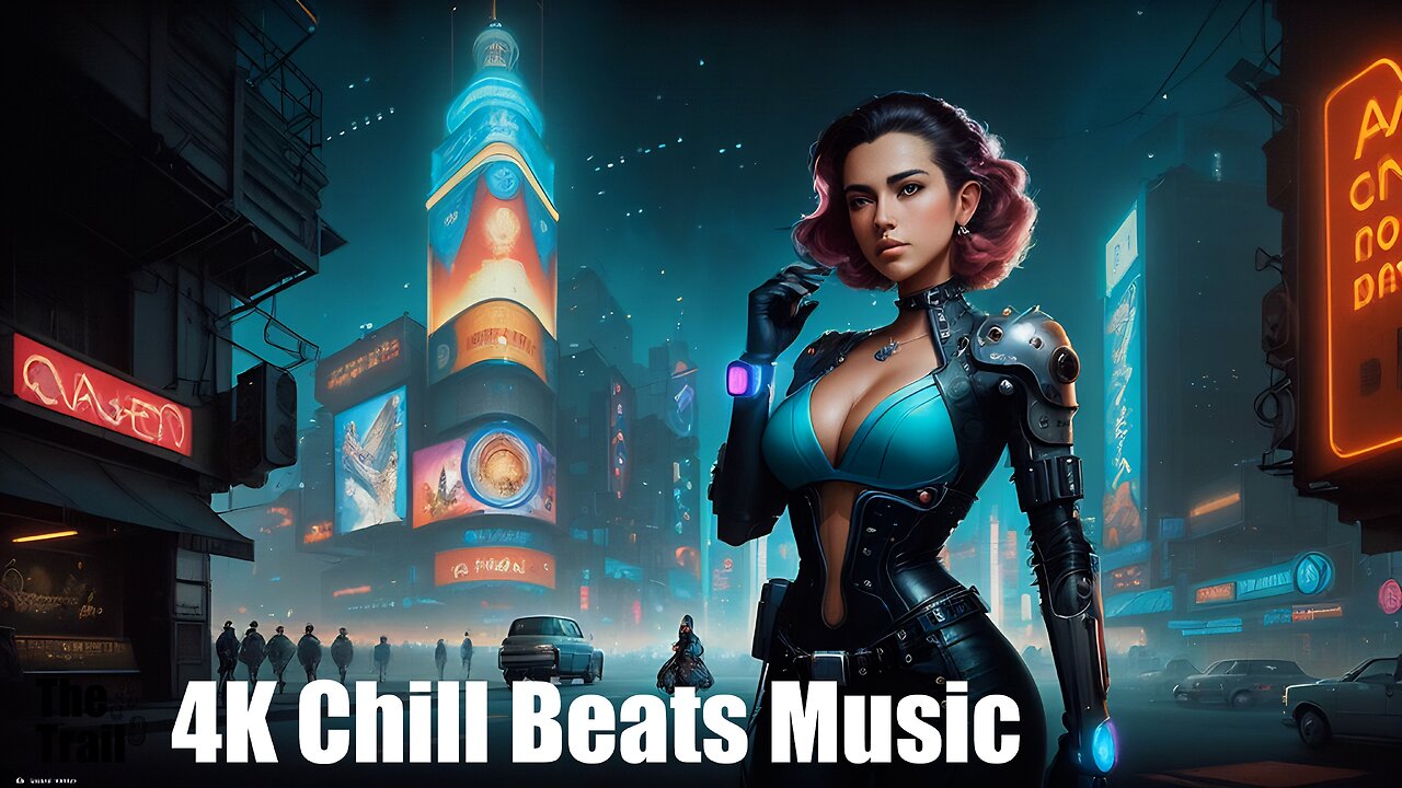 Chill Beats Music - House Party on the Block | (AI) Audio Reactive Cyberpunk | Vogue