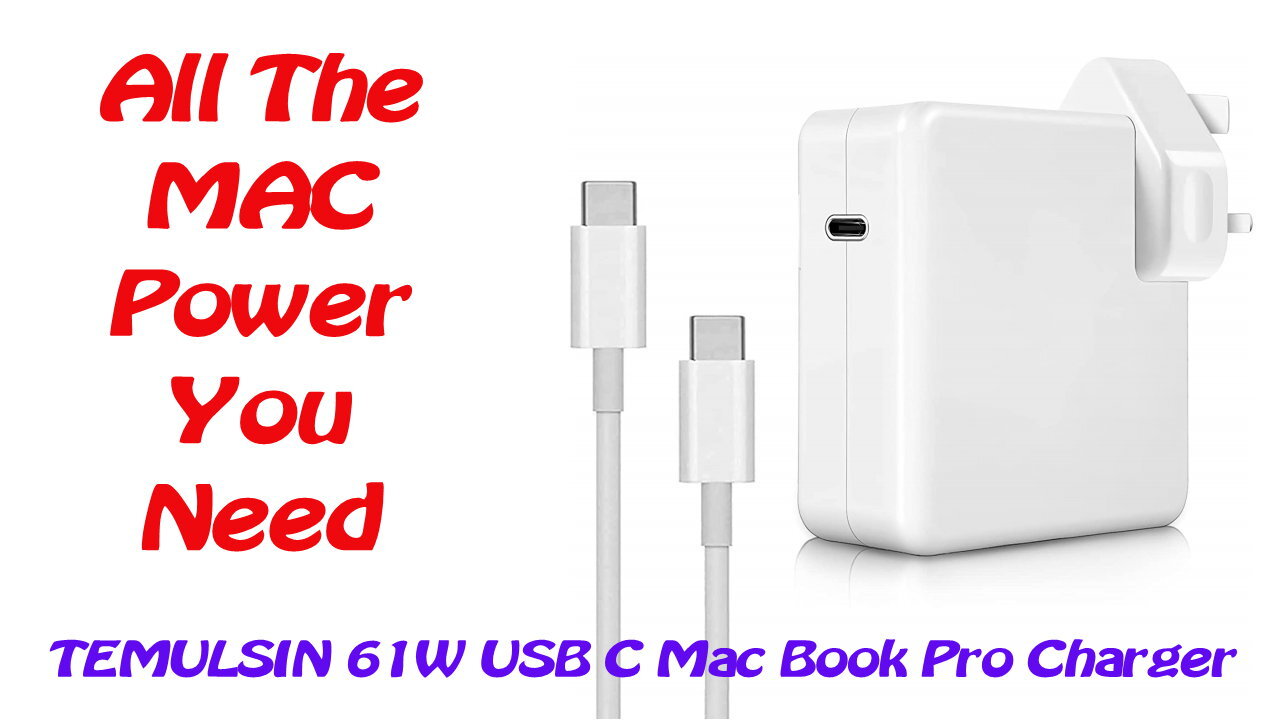 TEMULSIN 61W USB C Mac Book Pro Charger