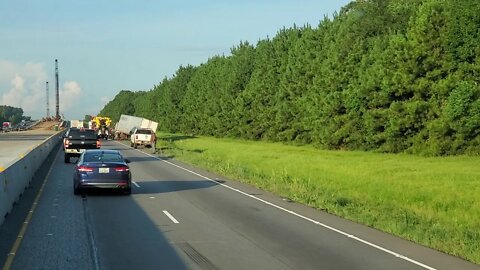 Acident near Hamshire Texas I 10 west USA