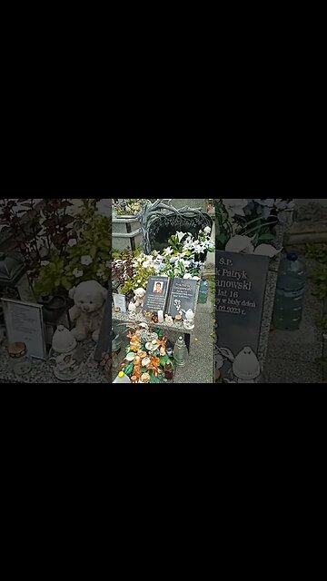 Mama przy Grobie Syna Eryka Romanowskiego zabitego w Zamościu. Link pod filmem