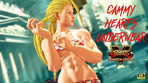 Street Fighter V Cammy Hearts Underwear