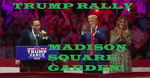 Donald & Melania Trump rally at Madison Square Garden NYC!