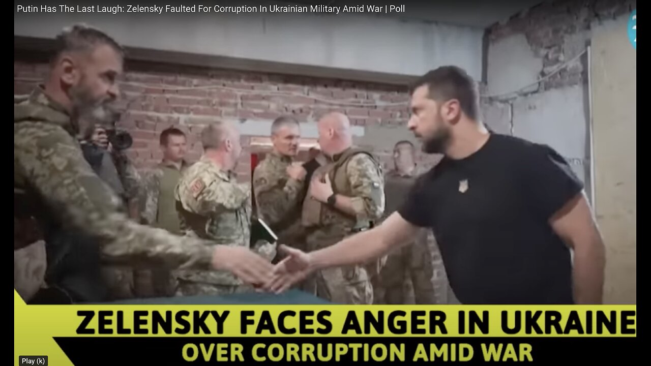 Putin Has The Last Laugh: Zelensky Faulted For Corruption In Ukrainian Military Amid War | Poll