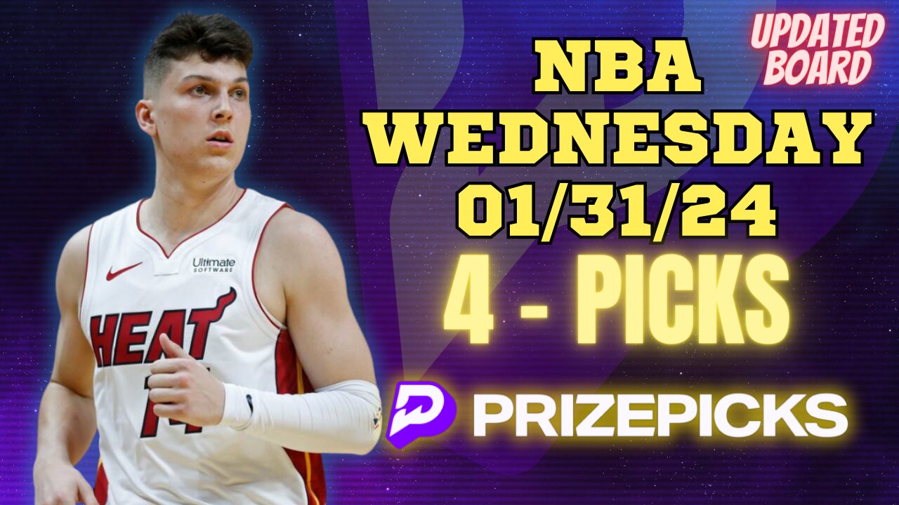 #PRIZEPICKS | BEST PICKS FOR #NBA WEDNESDAY | 01/31/24 | BEST BETS | #BASKETBALL | TODAY | PROP BETS