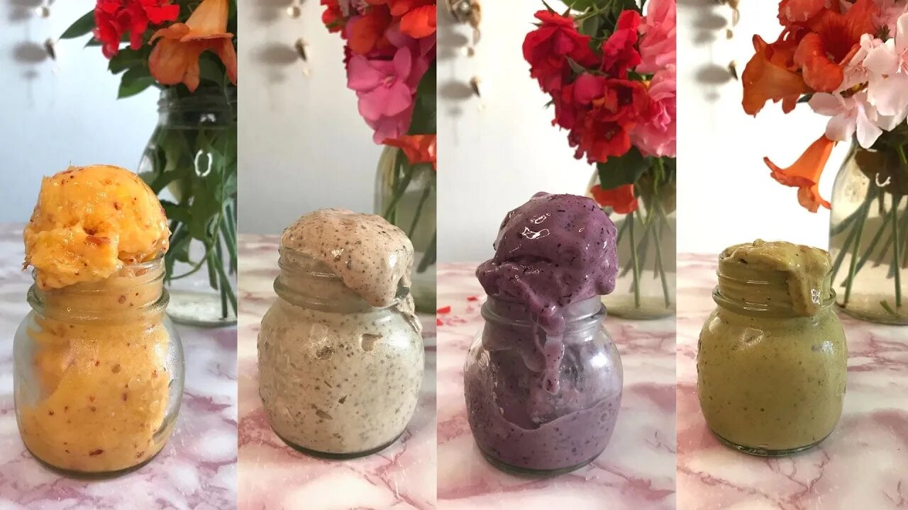 INSTANT VEGAN ICE CREAM recipes🍦 - No machine and No added sugars!