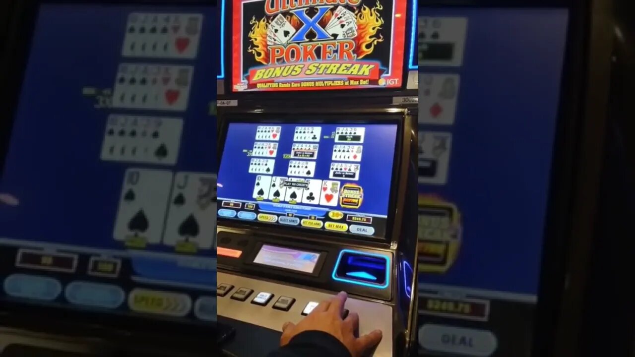 Got 2! #videopoker #ultimatex #royalflush #quads #slots #lasvegas