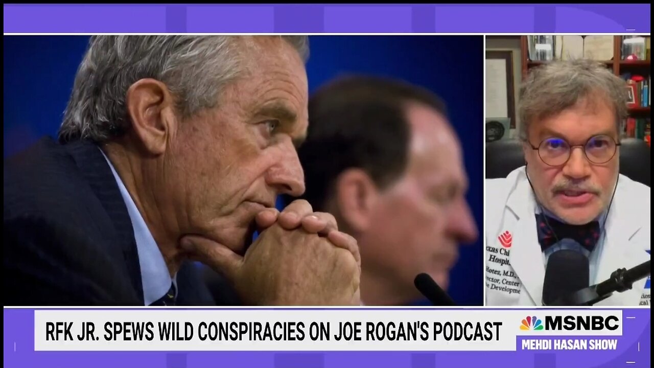 Peter Hotez Refuses To Go On Rogan's Podcast With RFK Jr