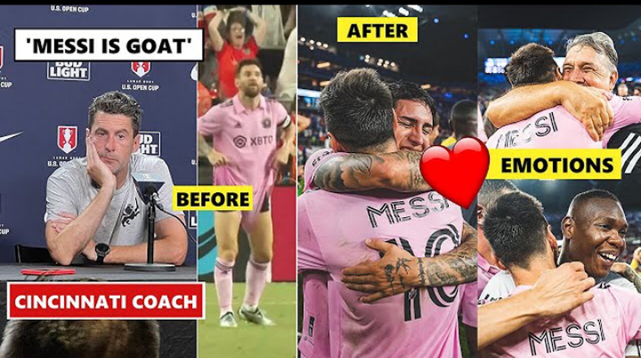 Cincinnati Coach in Disbelief | Emotional Hugs For Messi From His Coach & Teammates!