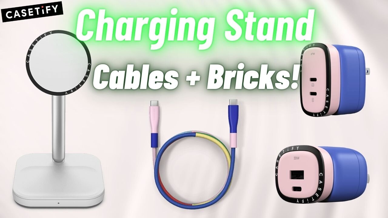 CASETiFY™ PowerThru Accessories REVIEW! // Charging Stand + Cases + Car Charger + USB-C Cable!