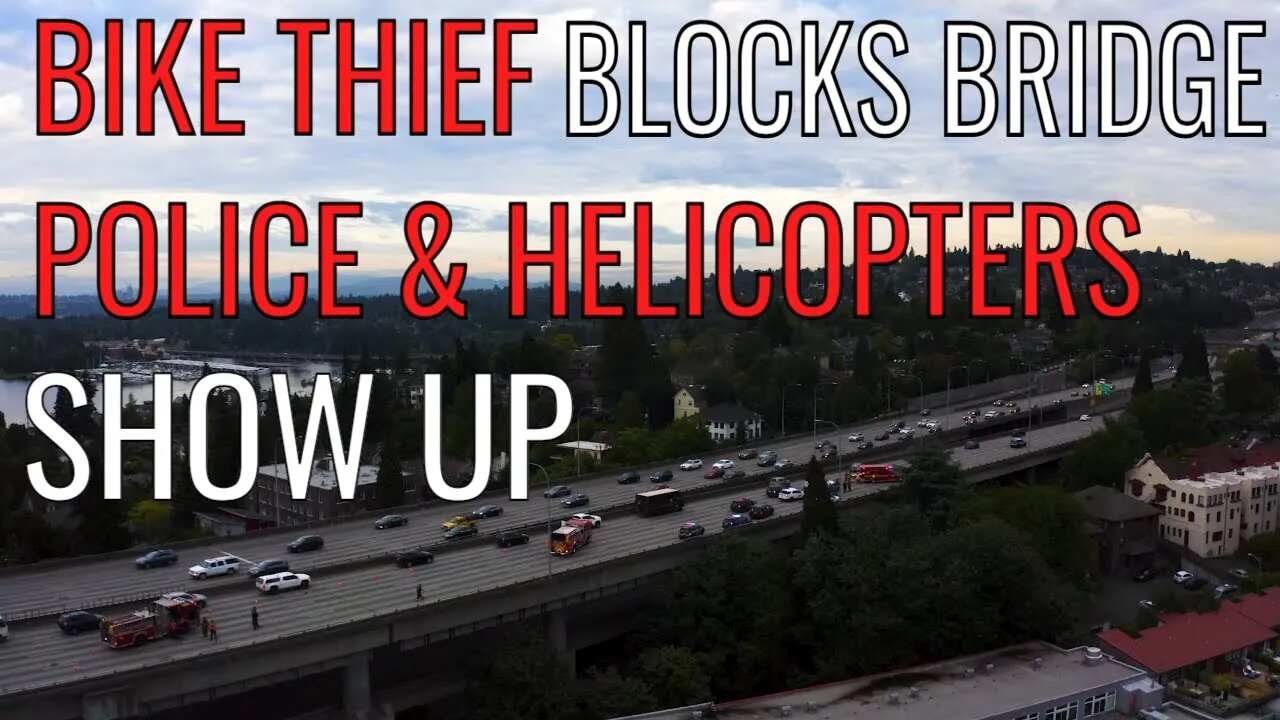 Bike Thief Brings Seattle Bridge Traffic to Standstill, Battles Cops & Choppers