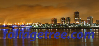 port of long beach sunset los angeles california
