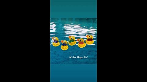 Rubber Ducky -crochet appliqué