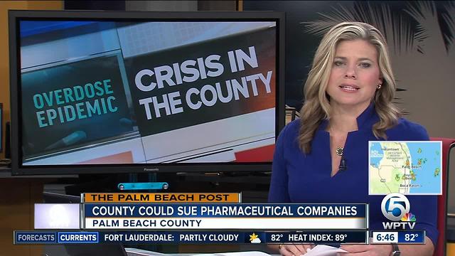 Palm Beach County considers suing drug companies