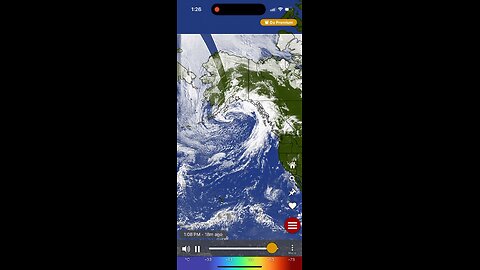 Doppler Anomaly before hurricane Milton