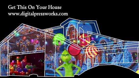 The Grinch Christmas House Projection Mapping Video Sample