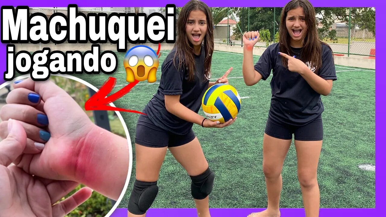 QUEBREI MEU BRAÇO JOGANDO VÔLEI | 3 irmãs demais