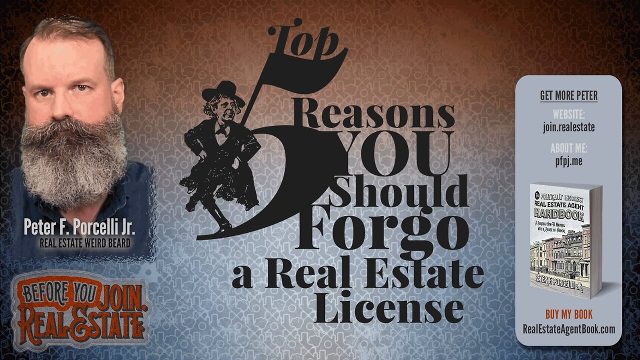 5 Reasons You Should NOT Get a Real Estate License | Before You Join.RealEstate 01