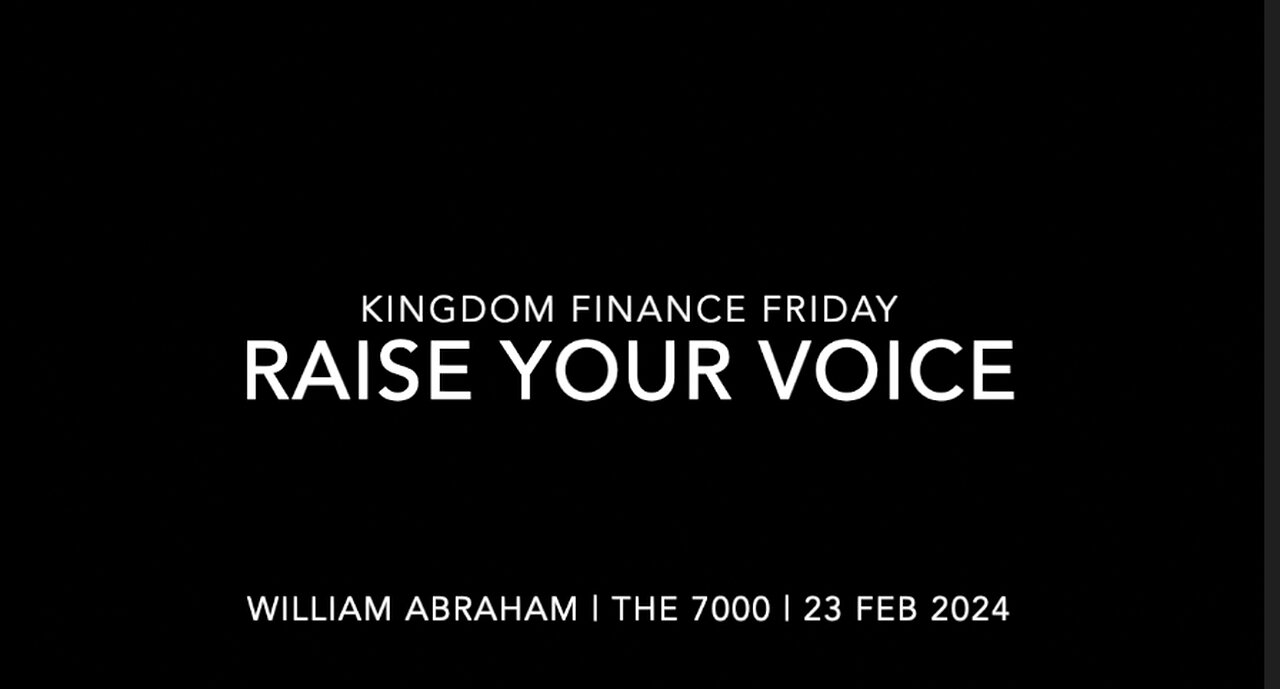 KF Friday Raise Your Voice 23 Feb 2024