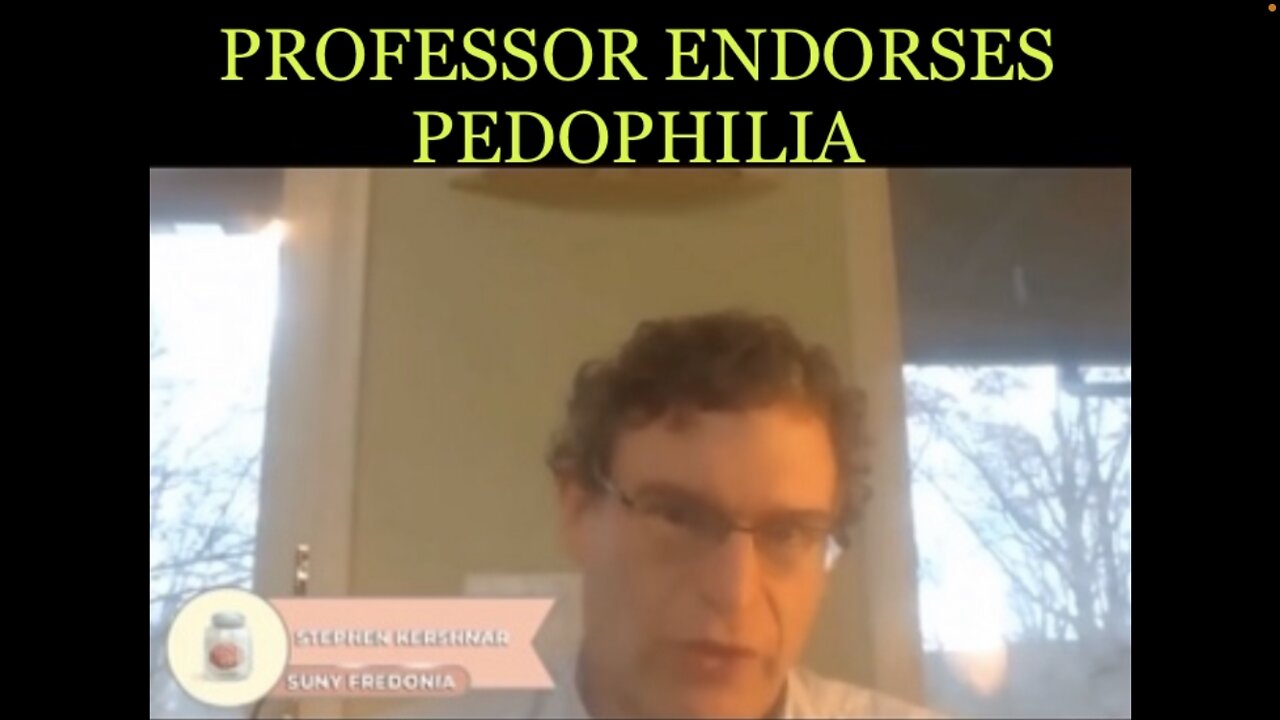 University Professor Endorses Pedophilia