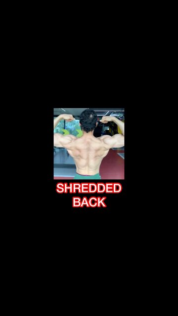 SHREDDED BACK #shorts #youtubeshorts